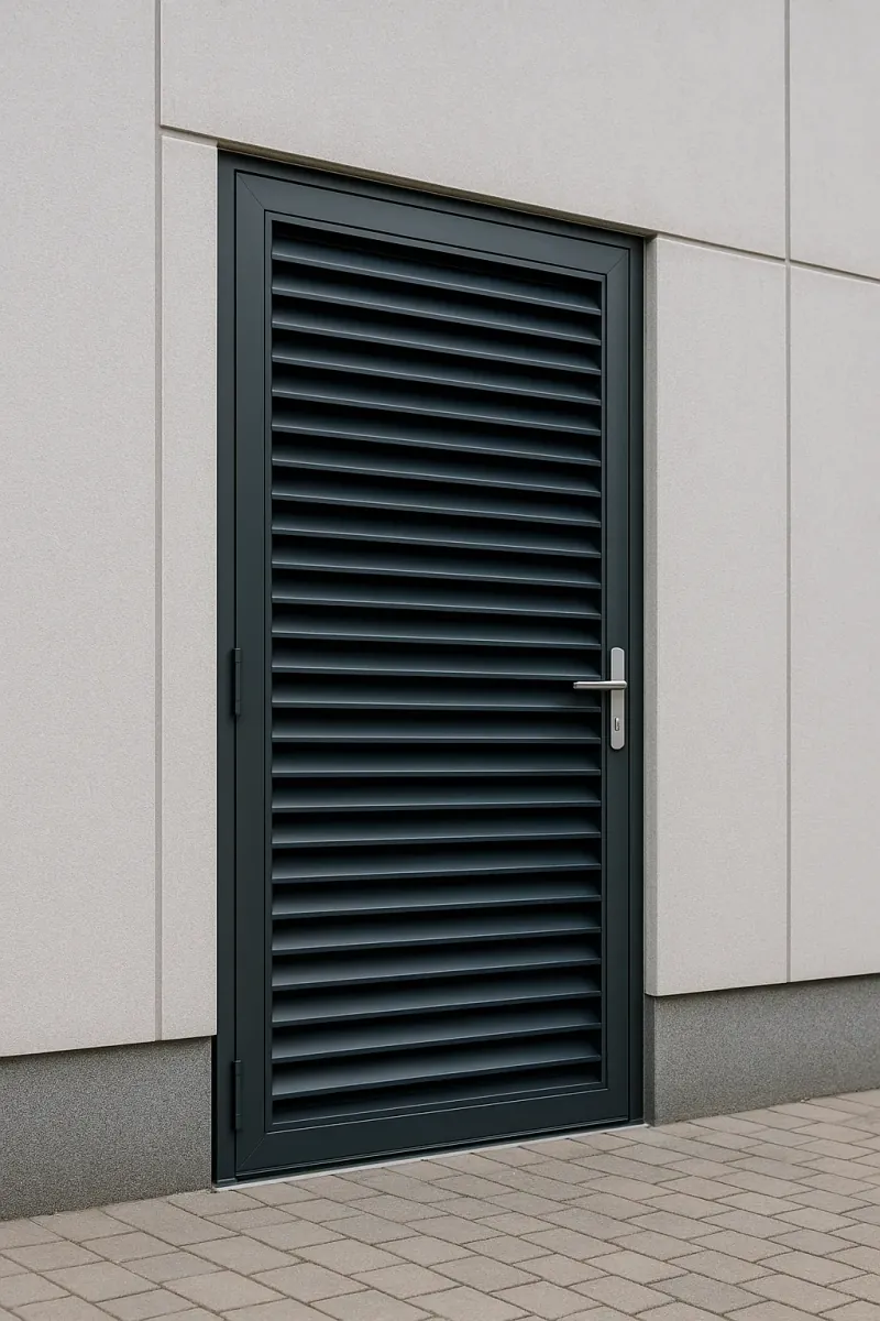 steel louvred doors - professional steel doors available in bolton from UK manufacturers